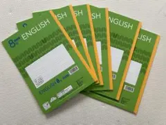 訳あり英語ノート　8段　セミB5 30枚（60ページ）5冊＋1冊セット