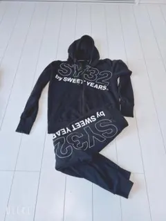 SWEET YEARS フード付きスウェットセット XL 黒！