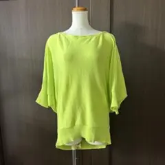 antiqua patterntorso ドルマンニット ライムグリーンのサムネイル