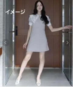 titty&Co. エンブロイカラーミニワンピース可愛いのサムネイル