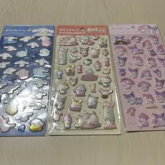 サンリオ　ぷくっとシール　マイメロ　クロミ　シナモン　ハローキティ
