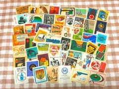 マッチボックス　ラベル　50枚　105 ヴィンテージ　ジャンクジャーナル