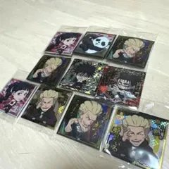 新品未開封 呪術廻戦シールウエハース4 伏黒恵 脹相 秤金次 麗美 パンダセット