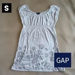 GAP ギャップ　花柄 パフスリーブワンピース 半袖 エンパイア　チュニックのサムネイル