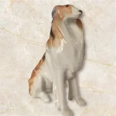 ロモノーソフ　旧ソ連製　犬　陶器　ヴィンテージ置物　MADE IN USSR