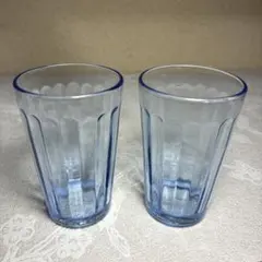 島田硝子　アンカーグラス　2個セット　SGF刻印　 島田ガラス　昭和レトロ