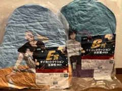 呪術廻戦　セガラッキーくじ　E賞五条・B賞伏黒 ダイカットクッションセット