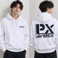 AVIREX アヴィレックス プルオーバーパーカー 白 M