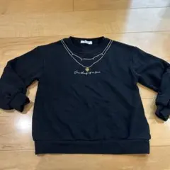 GLOBAL WORK ブラック トレーナー 120