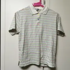 フクゾー ポロシャツ 半袖 ボタン 襟付き S