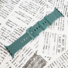 AppleWatch 38/40/41 シリコンバンド [12] グリーン