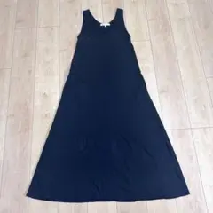 green label relaxing 黒 ノースリーブ ワンピース M 36