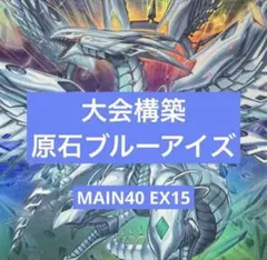遊戯王 原石ブルーアイズデッキ MAIN40/EX15 - メルカリ