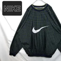 【希少　美品】NIKE　ナイキ　銀タグ　90's　ナイロンプルオーバー　チェック