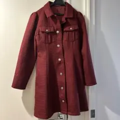 REDYAZEL ワインレッド ミニワンピース M