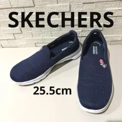 SKECHERS　スケッチャーズ GO WALK スリッポン 花刺繍 軽量