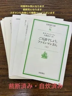 裁断済み「ご冗談でしょ、ファイマンさん」