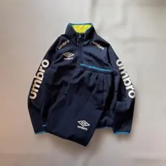 UMBRO ナイロンセットアップ　サイズO ネイビー　スポーツミックス