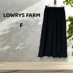 【LOWRYS FARM/ローリーズファーム】【F】フレアスカート ブラック