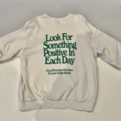 UNE MANSION スウェット　トレーナー　アイボリー　ホワイト ロゴ