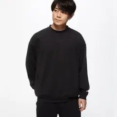新品未開封　シックスパッド リカバリーウェアク ルーネック　ブラック LL