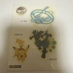 ポケモン シール No.042 ピカチュウ ルカリオ フィオネ