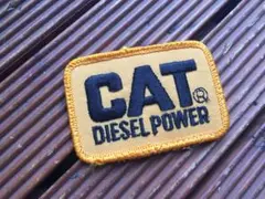 【70's CAT ワッペン】ビンテージ キャタピラー