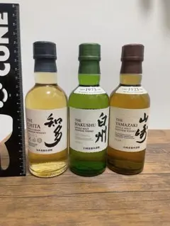 サントリー ウイスキー 知多 白州 山崎 ミニボトル 180ml 3本セットのサムネイル