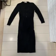 ニットワンピース　ブラック
