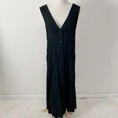 classicalelf 2wayロングジレ風ワンピース ブラック XLサイズ