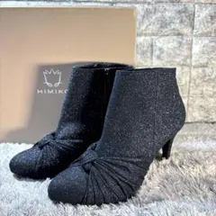 新品❣️HIMIKO ヒミコ サイドジップ ラメ ショートブーツ 箱付属✨