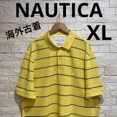 海外古着　ノーティカ　NAUTICA 半袖　半袖ポロシャツ　大きめ　サイズXL