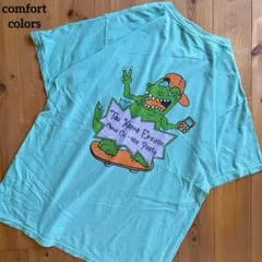 【希少】comfort colors バックプリント　竜　スケボー　tシャツのサムネイル