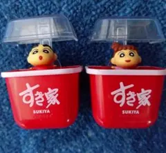 すき家すきすきセット　クレヨンしんちゃん　飛び出す牛丼マグネット