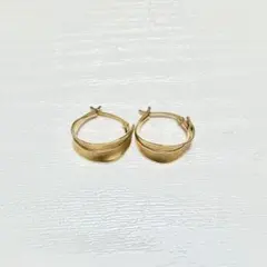 ete ゴールドトーンピアスセット 購入証明書付