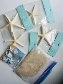 ヒトデ ホワイト インテリア素材 砂セット✩.*˚
