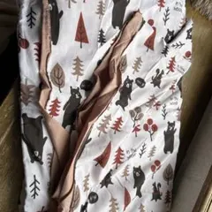 シングル　クマと木の掛け布団カバー