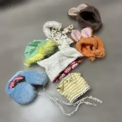 ブライス用帽子と衣類セット