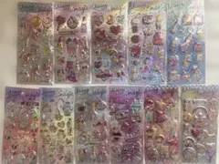 グリッター シャカシャカシール ぷくぷくシール シール交換 まとめ【11枚】