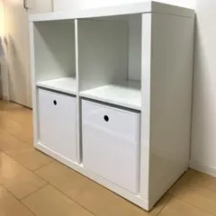IKEA イケア KALLAX カラックス KUGGIS クッギス×2 ホワイト