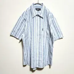 MICHIKO LONDON KOSHINO 半袖シャツ ストライプ サイズLのサムネイル