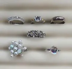 9〜14号 ビンテージリング 6点まとめ売り