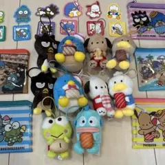 スシロー　コラボ　はぴだんぶい キャラクターぬいぐるみ　セミコンプリートバラ売り