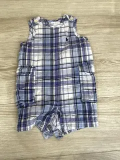 Ralph Lauren チェック柄ロンパース 3M