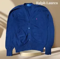 RalphLaurenラルフローレンニットセーターカーディガンネイビー紺Lメンズ