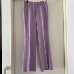 UNITED ARROWS スラックス パンツ パープル センタープレス　S