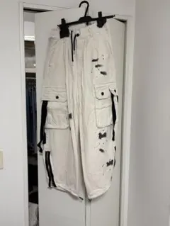 ホワイトカーゴデニムパンツ Casper John