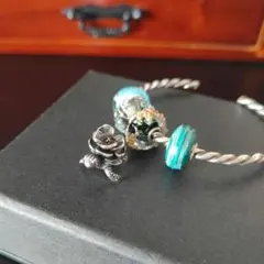 Trollbeads タートルフラワー (Turtle Flower)