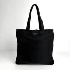 美品 PRADA プラダ トートバッグ ハンドバッグ テスートナイロン ブラック