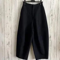 ENFOLD　新品タグつき！ EGGパンツ ブラック エッグパンツ ゴム ENFOLD - 新品【ENFOLD エンフォルド】CENTER-PRESS EGG PANTSの
